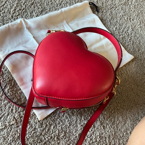 Kate Spade Heart-Shaped Red Mini Bag - Picture 8 of 10